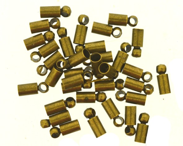 Terminal ponteira ouro velho (fios 4 mm) - 10 peças (MT-151)
